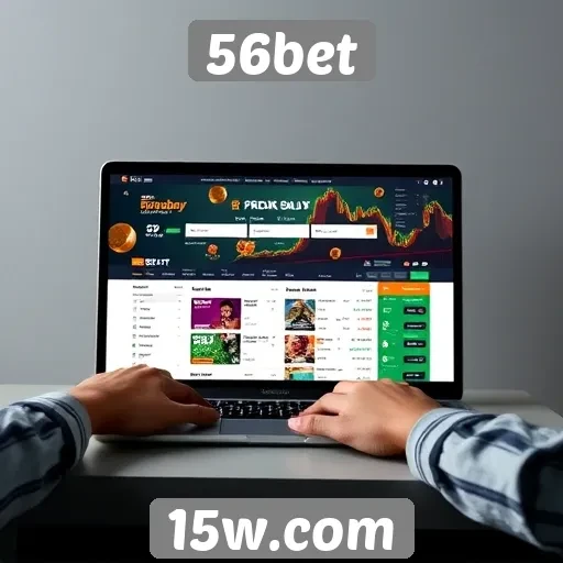 Usabilidade e design da interface do 56bet
